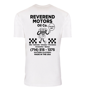 V-Twin Shop T | White Reverend Motors