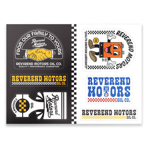REVEREND STICKER SHEET Reverend Motors