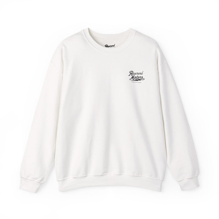 Reverend Motors Crewneck Sweatshirt — Vintage Script Logo Pullover