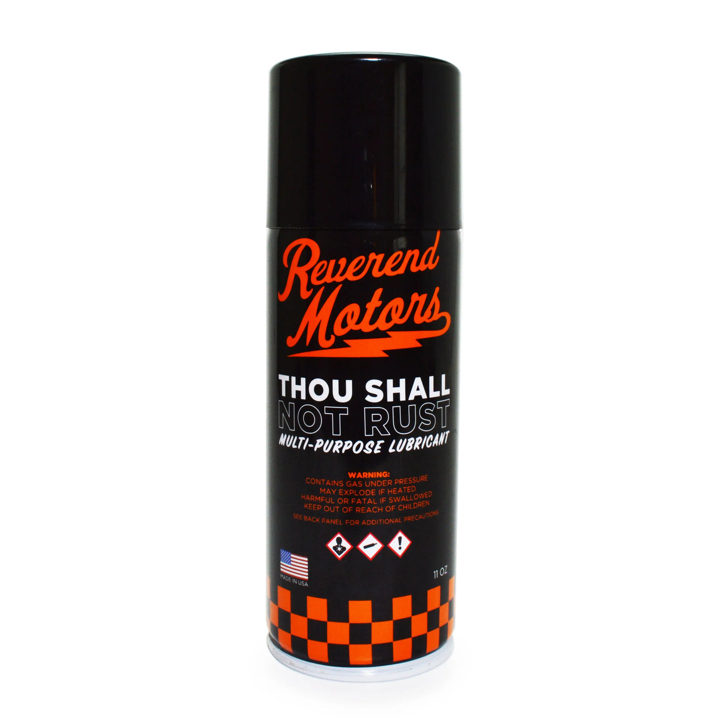 THOU SHALL NOT RUST | MULTIPURPOSE LUBRICANT Reverend Motors THOU SHALL NOT RUST | MULTIPURPOSE LUBRICANT Reverend Motors